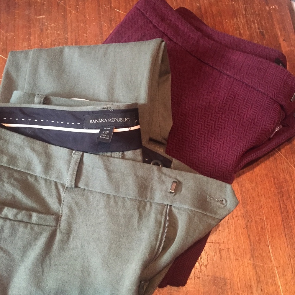 Banana Republic sloan pants 12P